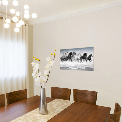 Wandbilder Wohnzimmer XXL Pferde Moderne Bilder Tiere